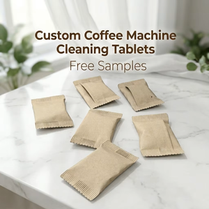 Pastilles détartrantes écologiques universelles pour machine à café, prix usine, nettoyant détartrant pour expresso, qualité alimentaire, OEM disponible, 50%-80% - Product Image 1