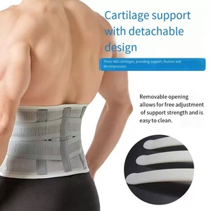 Corset XXL <span class=keywords><strong>Ceinture</strong></span> de soutien de la taille Réglable Nylon Anti-Dérapant <span class=keywords><strong>Lombaire</strong></span> Inférieur Respirant Protection Application Médicale Support - Product Image 6