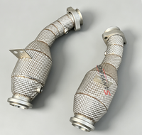 Nouveau design de collecteur d'échappement pour Mercedes Benz C43 W205 E43 W213 GLC43 GLE43 AMG 3.0T, tuyaux d'échappement, tuyau de test, tuyau de collecteur, sur mesure