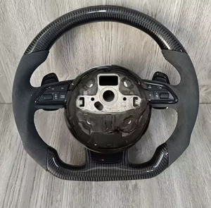 Volante HXHY in fibra di carbonio e pelle Alcantara personalizzato per <span class=keywords><strong>Audi</strong></span> <span class=keywords><strong>RS</strong></span> A3 A4L A5 A6L A7 A8 Q3 Q5 Q7 S3 S4 S5 RS3 RS4 - Product Image 6