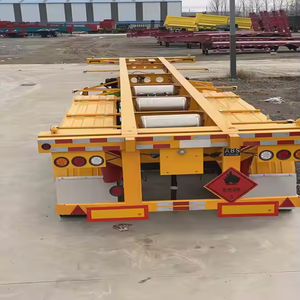 Semirremolque de Plataforma Plana con Chasis Portacontenedores de 3 Ejes, 20/40/45 Pies, en Venta - Product Image 6