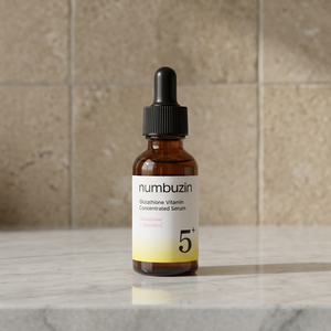 Numbuzin No.5+ Glutathione Vitamin Concentrated Serum - Korean Skincare Glutathione Vitamin Serum Brightening <b>Face</b> <b>Care</b> - Product Image 3