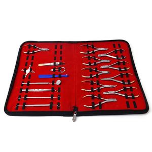 Conjunto de instrumentos dentales de ortodoncia básica, Kit compuesto de 18 Uds. - Product Image 1