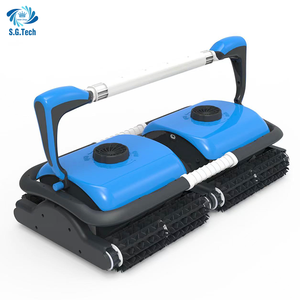 Corona de agua Robot de limpieza automático de doble cabeza Máquina de succión de aguas residuales de escalada de pared de alta potencia Herramientas DE LIMPIEZA DE PISCINAS Accesorios - Product Image 5