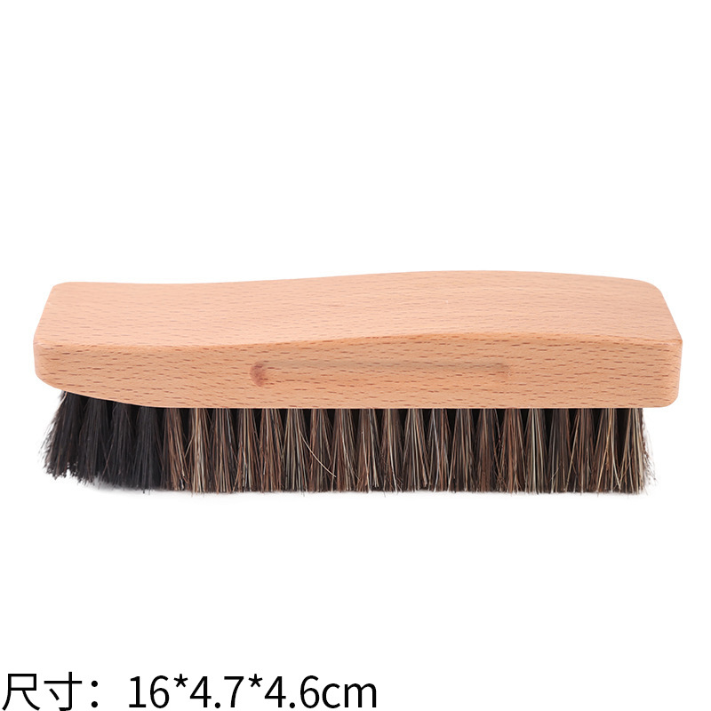 Easy clean beech wood horsehair brush item no. a-180