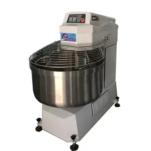 Mesin pencampur adonan roti Spiral, mesin pencampur tepung gandum komersial untuk roti 200kg