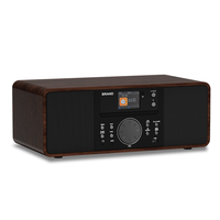 Lecteur CD portable avec radio FM Bluetooth, USB, MP3, haut-parleur intégré, télécommande pour la maison et l'extérieur