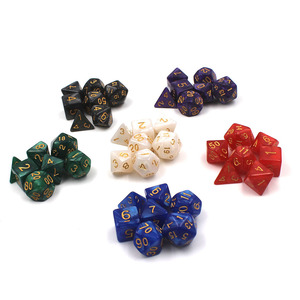 Số Lượng Lớn 17-Màu Đa Diện Acrylic Dnd RPG Dice Board Thẻ Trò Chơi Dungeons Và Dragons Nhựa Dice Set - Product Image 2