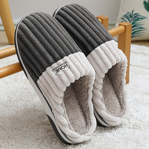 Classic Winter Household Cotton <strong>Slippers</strong> Men Plus Size Anti Slip Bathroom <strong>Slippers</strong> Warm Shoes Plush Cotton <strong>Slippers</strong> - Product Image 2