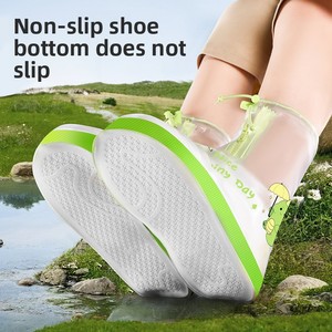 97YH Cubrezapatos de Lluvia para Niños, de PVC, Impermeables, Antideslizantes, Gruesos, Resistentes al Desgaste, para Días Lluviosos - Product Image 4