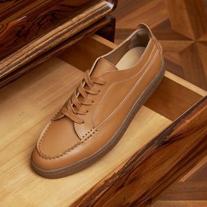 Zapatos Blancos de Punta Cuadrada para Hombre, Primavera-Verano, Transpirables, Antideslizantes, Ligeros, con Suela de Goma - Product Image 4