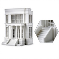 Modèle architectural imprimé en résine 3D SLA, présentation de conception par stéolithographie, miniature de bâtiment personnalisée OEM