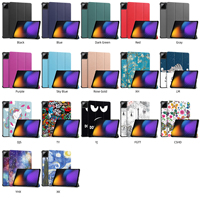 Étui de protection intelligent à rabat en cuir PU, pliable en trois parties, avec support rigide et roulettes pour tablette Xiaomi MI Pad 5 6 7 11.2 Pad7 PRO 5G