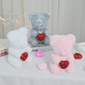 Orsetto Decorativo per San Valentino, Tanabata, Festa della Mamma, Articoli Decorativi per Feste, Orsetto in Plastica Adorabile - Product Image 3