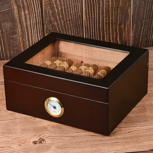 Groothandel Houten Humidor Doos Voor Sigaar Opslag En Vitrine Sigaar Humidor Kast Sigaar Humidors Box