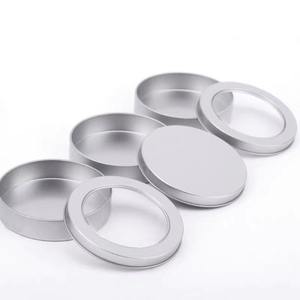 Boîte en fer blanc 90*20mm finition mate avec couvercle plat et fenêtre, pour autocollants pour ongles, blush, mascara, cosmétiques, poudre libre, <span class=keywords><strong>shampoing</strong></span> - Vente en gros - Product Image 6