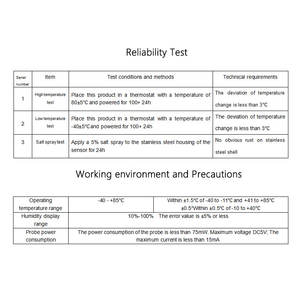 เครื่องบันทึกข้อมูลอุณหภูมิและความชื้นแบบมืออาชีพ ชนิดโพรบสำหรับโซ่ความเย็น เซ็นเซอร์วัดอุณหภูมิและความชื้น - Product Image 6