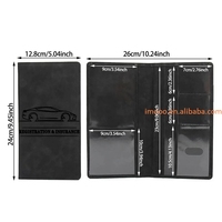 Porte-documents de voiture à prix d'usine, étui en cuir PU pour permis de conduire, porte-cartes, portefeuille multifonctionnel, porte-passeport