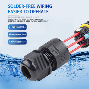 Connecteur d'alimentation étanche IP68 M20 2/3 P, connecteur à levier rapide à 2 voies, <span class=keywords><strong>borne</strong></span> pour câblage <span class=keywords><strong>de</strong></span> lumière <span class=keywords><strong>de</strong></span> <span class=keywords><strong>jardin</strong></span> extérieur - DIY GO - Product Image 4