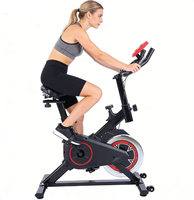 Vélo d'exercice d'intérieur, cadre en acier, équipement de fitness, écran LCD pour vélo de spinning, capacité de charge maximale de 100 kg