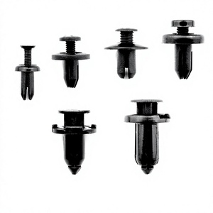 Nouvelles attaches de fixation automobiles en plastique nylon POMPP 10mm 12mm 14mm pour pare-chocs, garde-boue et radiateur - Product Image 1