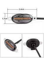 Kit d'éclairage de calandre LED style Raptor, 12 LED, pour camions, SUV, décoration automobile, signalisation d'avertissement