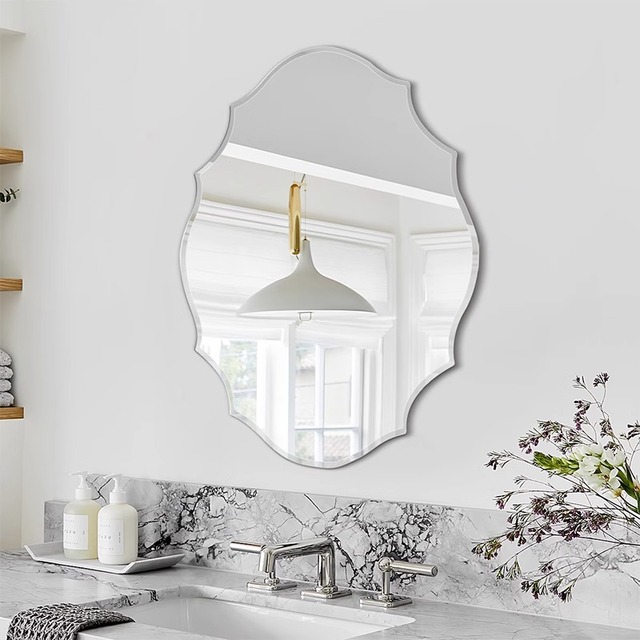 French Style Baroque LED Bathroom Mirror Light Anti-Fog Smart Vanity Makeup Mirror Featuring Touch Switch for Salon Hotel Villa