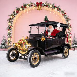 Auto Elettrica Stile Modello T per Turismo Retrò, Noleggio Stagionale, Tour Cittadini Natalizi, Conforme alle Norme E-mark UE - Product Image 6