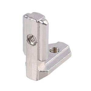 Hợp Kim Kẽm Nhôm Hồ Sơ Phụ Kiện 3030 T-Khe Cắm Cố Định L-Hình Kết Nối Nội Bộ Khung Cho Đồ Nội Thất Phần Cứng - Product Image 4