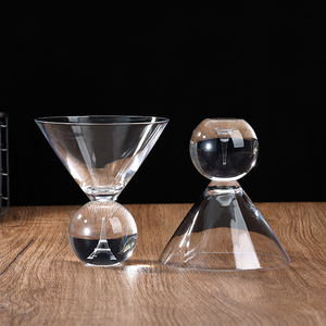 مصنع بيع بالجملة زجاج كريستال خالي من الرصاص زجاج كوكاتيل تصميم خاص زجاج نحت داخلي لقطة - Product Image 1