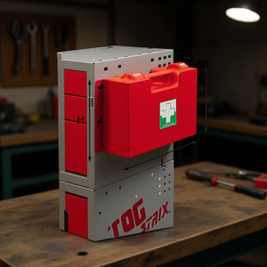 Caja de Herramientas 5002 Sa7 Roja de Metal para Uso en Taller - Product Image 3