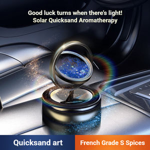 เครื่องหอมติดรถยนต์พลังงานแสงอาทิตย์ ดีไซน์น่ารัก วัสดุโลหะผสม ABS สำหรับกลิ่นหอมและตกแต่งภายในรถ - Product Image 2