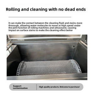 Unité de lavage à ultrasons Nettoyeur à <span class=keywords><strong>tambour</strong></span> rotatif Laveuse de pièces industrielles avec nettoyage à haute fréquence, efficace et écologique - Product Image 6