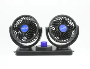 Custom High Speed Auto Cool Window Small LED Air Cooler Car Fan For Car