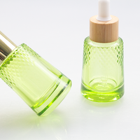 Bouteille compte-gouttes en verre personnalisée avec logo imprimé, forme conique, couleur, 30 ml, 50 ml, 100 ml, pour soins de la peau, huile essentielle, sérum pour les yeux et le visage, emballage cosmétique