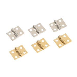 Ultra Mini Pure Copper Hinge 2 Point Small Craft Box Furniture Hinge Surface Mount Durable Minimalist Design - Product Image 4
