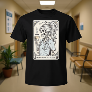 Camiseta The Medical Assistant Tarot Card Skeleton Mom - Product Image 3