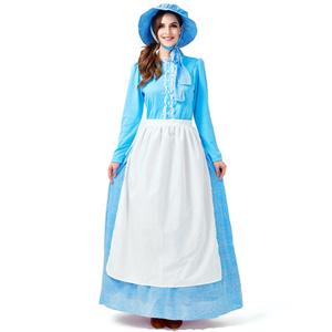 Disfraz <span class=keywords><strong>de</strong></span> dama para adultos Little House on the Prairie Girl Cosplay Fiesta <span class=keywords><strong>de</strong></span> Acción <span class=keywords><strong>de</strong></span> Gracias Conjunto <span class=keywords><strong>de</strong></span> disfraces - Product Image 3