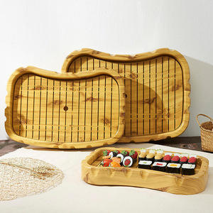 Plato para Sashimi de Salmón NEWELL, Vajilla Japonesa de Plástico con Diseño de Grano para Pescado Crudo, Bandeja para <span class=keywords><strong>Sushi</strong></span> - Product Image 1