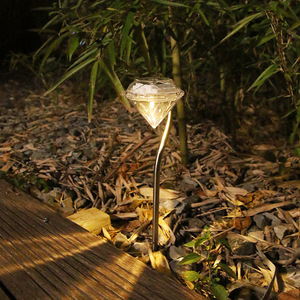 Lampes solaires de jardin en forme de diamant, éclairage décoratif extérieur étanche à LED, alimenté par l'énergie solaire, pour cour, patio, jardin - Product Image 3