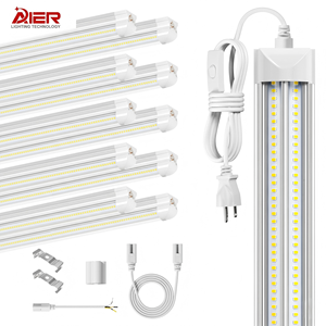 Tubo Luce <span class=keywords><strong>LED</strong></span> T8 Integrato Super Luminoso a Forma di V da 50W 100W 1,2m 2,4m, Illuminazione per Negozi, Officine, Magazzini e Garage - Product Image 1
