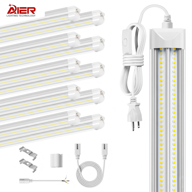 Super Bright 50W 100W 4ft 8ft V Shape Integrated T8 Led Tube Light Shop Lighting Led Light for for Garage Warehouse Workshop