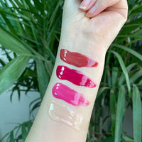 Gloss à lèvres hydratant en gros, haute qualité, longue tenue, brillant, rose diamant, base d'huile scintillante
