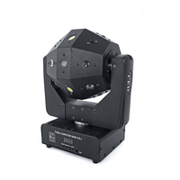 Lumière stroboscopique laser rouge et verte à 16 LED, lumière mobile 3-en-1, éclairage de scène rotatif infini en forme de ballon de football, DJ Club bar
