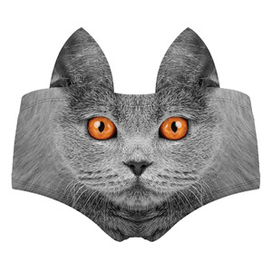 Intimo Femminile all'Ingrosso con Stampe di Animali Cartoon: Gatto, Cane, Maiale, Mutandine a Triangolo per <span class=keywords><strong>Donne</strong></span> - Product Image 4