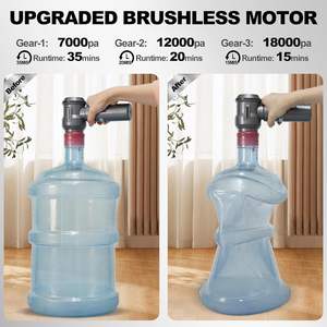 Máy hút bụi cầm tay không dây HF117 nâng cấp 3 trong 1, động cơ không chổi than, công suất hút mạnh, dùng cho xe hơi - Product Image 4