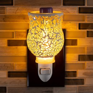 Electric Ceramic Mosaic <strong>Wax</strong> <strong>Melt</strong> Warmer US/EU/<strong>UK</strong> Plug Night Light Desktop Candle Warmer Indoor Customized - Product Image 1