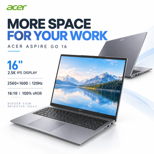 Portátil Aspire Go 16, Intel Core 5 210H, 16 GB, SSD de 1 TB, 16 Pulgadas, 2.5K, 120 Hz, IPS, Portátil Empresarial, Venta al por Mayor - Product Image 4