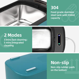 SKymen A6แว่นตาอัลตร้าโซนิค<span class=keywords><strong>ไฟ</strong></span>ฟ้าชนิด C ขนาด550มล. สำหรับใช้ในครัวเรือนช่างเสริมสวยทำเล็บ<span class=keywords><strong>ดู</strong></span>เครื่องประดับจากร้าน - Product Image 4