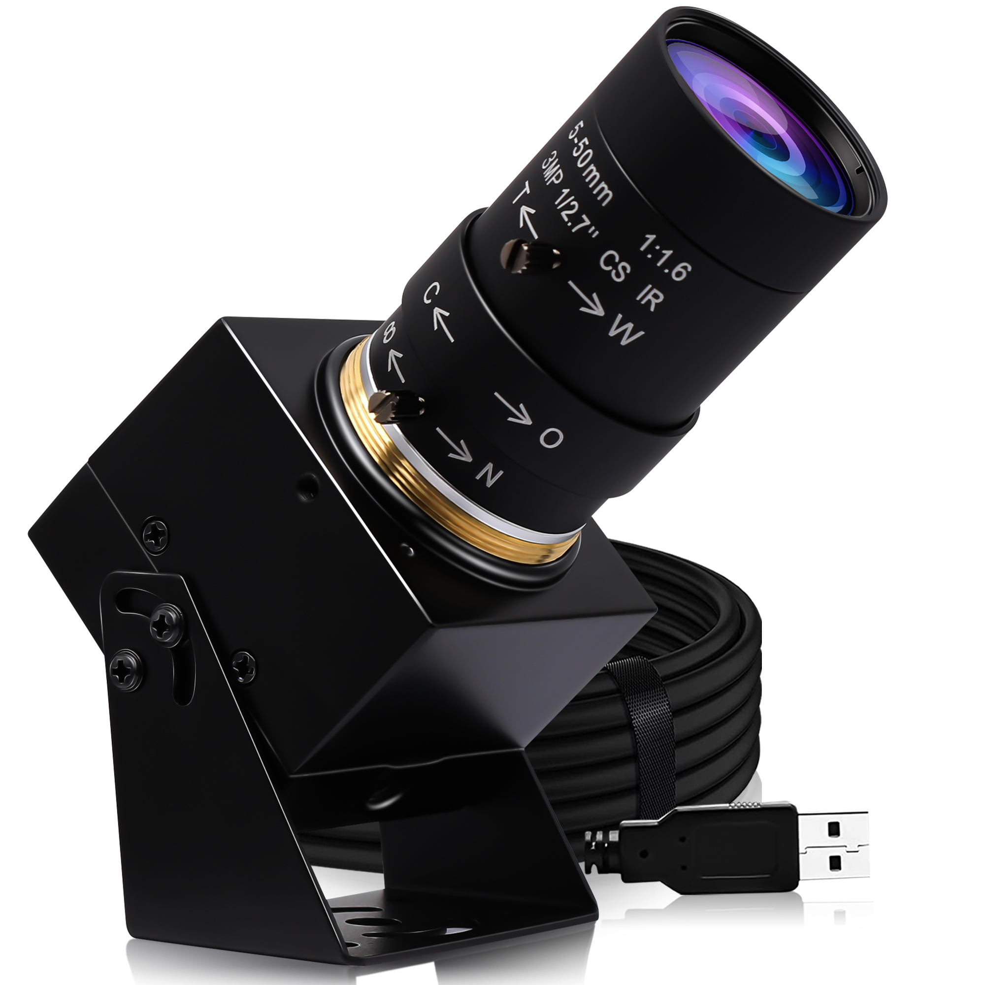 ELP Ultra HD 4K <strong>Webcam</strong> 3840*2160 IMX317 30FPS With Microphone Mini UVC USB <strong>Webcam</strong> for PC Latop with 5-50mm Varifocal Zoom Lens